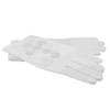 White First Communion Gloves | Elegant Formal Gloves for Girls | Lace Cross Applique with Pearl-Style Beads | Soft Stretchy Fabric - Nylon and Spandex | Available in Three Sizes (0-3 Y) view 3