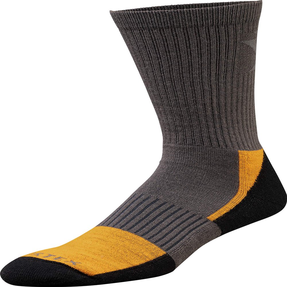 Vortex Optics Men's Main Trail Everyday Crew Socks - Charcoal/Black Gold M