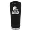 Great American Products Black Cleveland Browns 24oz Stealth Matte Tumbler view 1
