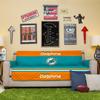 Pegasus Home Fashions Teal Miami Dolphins Sofa Protector view 1