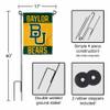 College Flags & Banners Co. Baylor Bears Gold Garden Flag and Flag Stand Pole Holder Set view 2