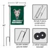 College Flags & Banners Co. Loyola Maryland Greyhounds Unleash The Hounds Garden Flag and Flag Stand Pole Holder Set view 2