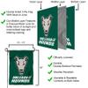 College Flags & Banners Co. Loyola Maryland Greyhounds Unleash The Hounds Garden Flag and Flag Stand Pole Holder Set view 4