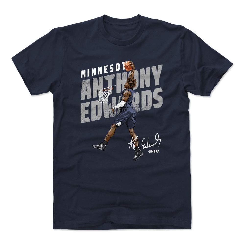 500 LEVEL Anthony Edwards Shirt - Anthony Edwards Dunk WHT (True Navy, XX-Large)