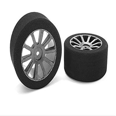 Corally 14705-37 Attack Foam Tires, for 1/10 GP Touring, 37 Shore, 30mm Rear, Carbon Rims
