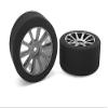 Corally 14705-37 Attack Foam Tires, for 1/10 GP Touring, 37 Shore, 30mm Rear, Carbon Rims view 1