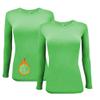 M&M SCRUBS Women's Under Scrub Tee Crew Neck Long Sleeve T-Shirt 2 - Pack (Lime, X-Small) view 1