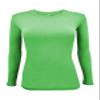 M&M SCRUBS Women's Under Scrub Tee Crew Neck Long Sleeve T-Shirt 2 - Pack (Lime, X-Small) view 2