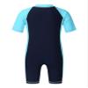 winying Kids Girls Boys One Piece Zip Rash Guard Sun Protection Swimsuit Swimwear UPF 50+ Wetsuit Navy Blue&Sky Blue 5-6 view 2