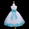 ekidsbridal Wedding Pageant Flower Petals Girl White Dress Flower Girl Dresses 302a 16 view 3