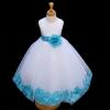 ekidsbridal Wedding Pageant Flower Petals Girl White Dress Flower Girl Dresses 302a 16 view 4