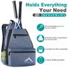 Himal Outdoors Tennis Backpack Tennis Bag - Large Storage Holds 2 Rackets and Necessities,Suitble for Women,Men and Teenagers view 2