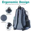 Himal Outdoors Tennis Backpack Tennis Bag - Large Storage Holds 2 Rackets and Necessities,Suitble for Women,Men and Teenagers view 4