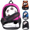 Himal OutdoorsSoccer Bag-Backpack for Soccer,Backpack for Football & Volleyball & Handball,Sports Bag with Separate Cleat and Ball Holder rose red view 1