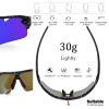 BangLong Polarized Sports Sunglasses Cycling Sun Glasses for Men Women with 5 Interchangeable Lenes for Running Baseball Golf view 3