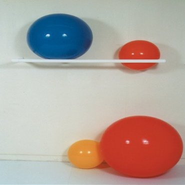 Step-Up Relief 58" L x 17" W x 3" H Wall Mount Rack 2 Ball