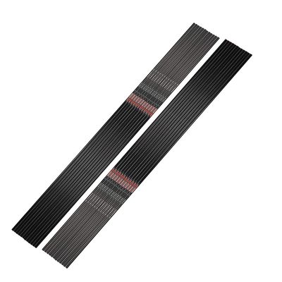 SHARROW 12pcs Arrow Shafts Spine 300-700 Pure Carbon Shafts Hunting Shafts for DIY Compound Recurve Bow Shooting Accessory (Spine 300)