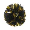 PUZINE 2pack 13" Cheerleading Pom Poms with New Handle for Team Spirit Sports Dance Cheering Kids Adults 100g (Black and Gold) view 1