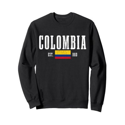 Colombia Est. 1810 Colombian Flag Vintage Colombia Sweatshirt