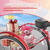 MarKnig 1 Speed Adult Tricycle, 24 Inch 3 Wheel Bikes with Large Basket, Cruiser Bike for Women/Men/Seniors, Adult Trike for Outdoor/Shopping/Recreation/Picnic (Red) view 3