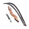 60" Takedown Recurve Bow Kit 20-60lbs Wooden Riser Bow Traditional Longbow with Carbon Arrows Archery Hunting (Bow, 45 Lbs) view 2