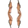 60" Takedown Recurve Bow Kit 20-60lbs Wooden Riser Bow Traditional Longbow with Carbon Arrows Archery Hunting (Bow, 45 Lbs) view 3