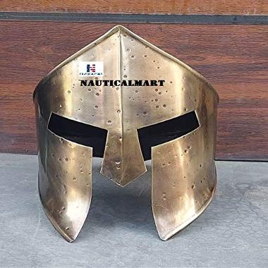 Nautical-Mart Brass Antique Spartan Helmet