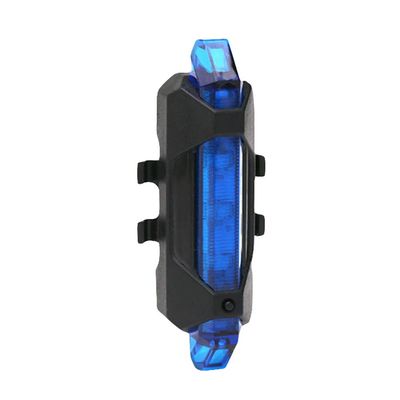 Bike Tail Light, Bicycle LED Rear Tail Light USB Rechargeable Cycling Safety Warning Lamp Blue