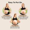 2-in-1 Maternity Belly Bands for Pregnant Women - Easy to Use Pregnancy Belly Support Band for Back, Pelvic, Hip, Adjustable Maternity Belt Support, Comfortable & Soft (Classic Ivory, One Size) view 4