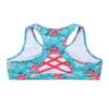Hansber Girls Tie Dye Sleeveless Cutout Back Crop Top Ballet Dance Tanks Gymnastics Workout Sports Bra Green&Red 4 view 2