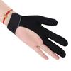 3 Finger Billiards Gloves Pool Cue Gloves Elastic Show Shooters Carom Pool Snooker Playerss Breathable Anti-Skid Game Gloves with Adjustable Wrist Strap for Women Men Left Hand view 4