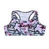 Hansber Girls Tie Dye Sleeveless Cutout Back Crop Top Ballet Dance Tanks Gymnastics Workout Sports Bra Rose Pink 4 view 1