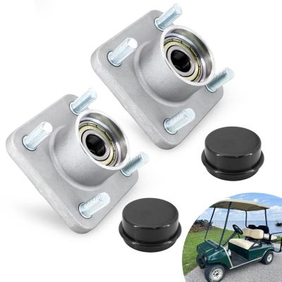 Tektall Club Car Front Wheel Hub Assembly with Dust Cover,Club Car Bearings, Fit for 2003-up DS and Precedent, for 2018-up Tempo, OEM# 102357701