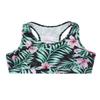 Moily Little Big Girls Digital Printed Racer Cutout Back Crop Top Gymnastics Dance Workout Sports Bra Pink 14 view 1