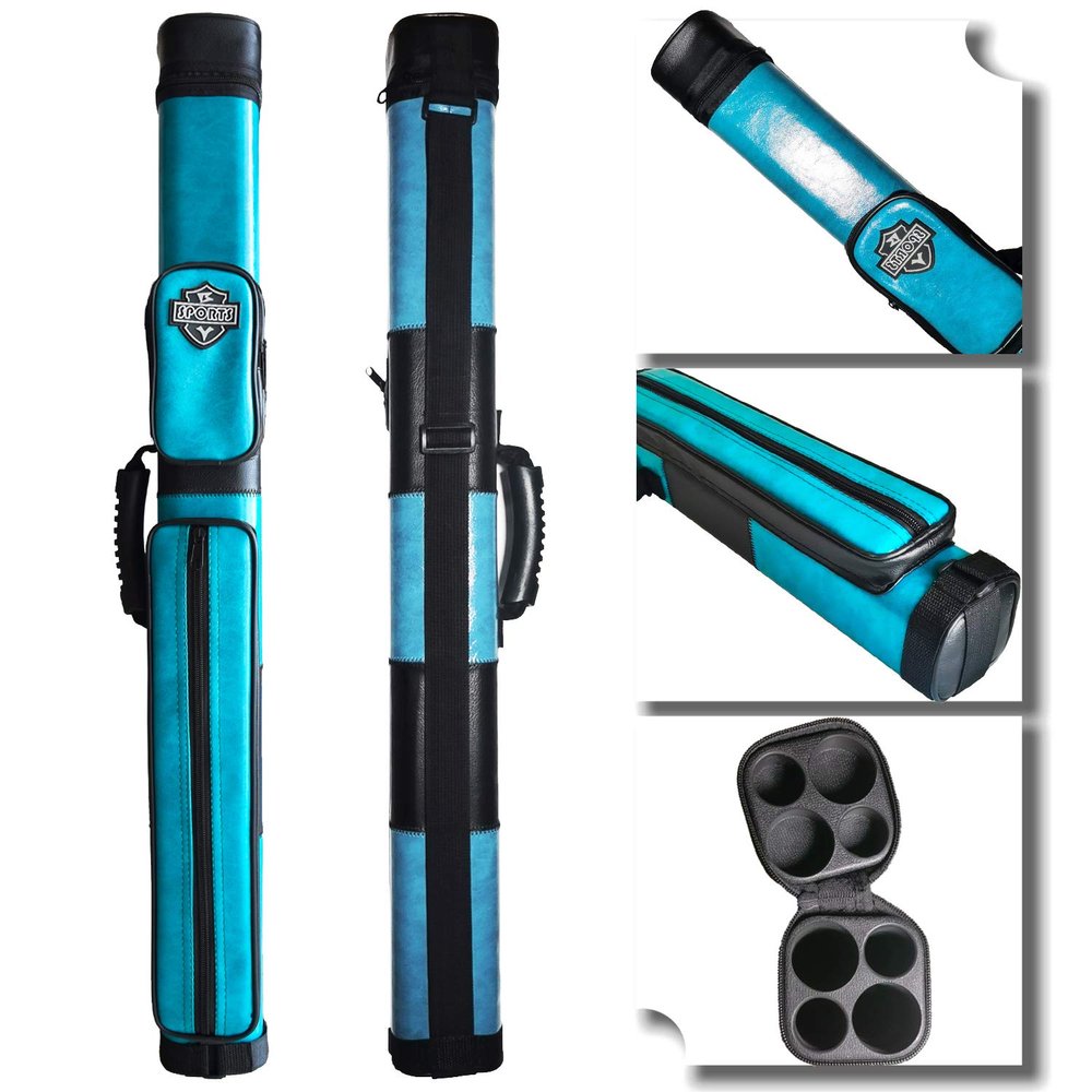 BY SPORTS 2x2 Hard cue case Square Pool Cue Billiard Stick Carrying Case