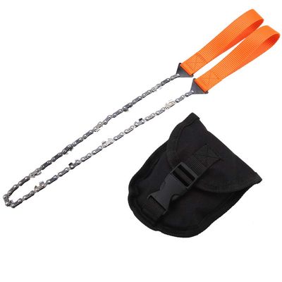 Hand Rope Saw, Portable 40.6 Inch Long High Reach Tree Hand Chain Saw Pocket Chainsaw Emergency Chainsaw with Bag for Tree Trimming Gardening Camping Survival Gear