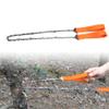 Hand Rope Saw, Portable 40.6 Inch Long High Reach Tree Hand Chain Saw Pocket Chainsaw Emergency Chainsaw with Bag for Tree Trimming Gardening Camping Survival Gear view 2