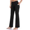 DAYOUNG Bootcut Yoga Pants for Women Flare High Waist Tummy Control Non See-Through Bootleg Workout Yoga Pants Pants-Y60-Black-XL view 2