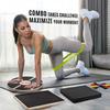 Yes4All Combo 4-in-1 Set for Full Body Workout, Wooden Wobble Balance Board with Rocker Balance Board, Balance Pad & Exercise Bands view 3