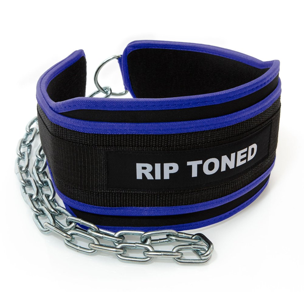 Rip Toned Dip Belt  Weight Lifting Belt with 36" Steel Chain for Dips, Chin Ups & Pullups Heavy Duty | Comfortable Fit | Supports Progressive Overload for Strength & Muscle Gains