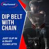 Rip Toned Dip Belt  Weight Lifting Belt with 36" Steel Chain for Dips, Chin Ups & Pullups Heavy Duty | Comfortable Fit | Supports Progressive Overload for Strength & Muscle Gains view 2