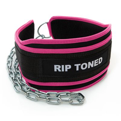 Rip Toned Dip Belt Weight Lifting Belt with 36" Steel Chain for Dips, Chin Ups & Pullups Heavy Duty | Comfortable Fit | Supports Progressive Overload for Strength & Muscle Gains