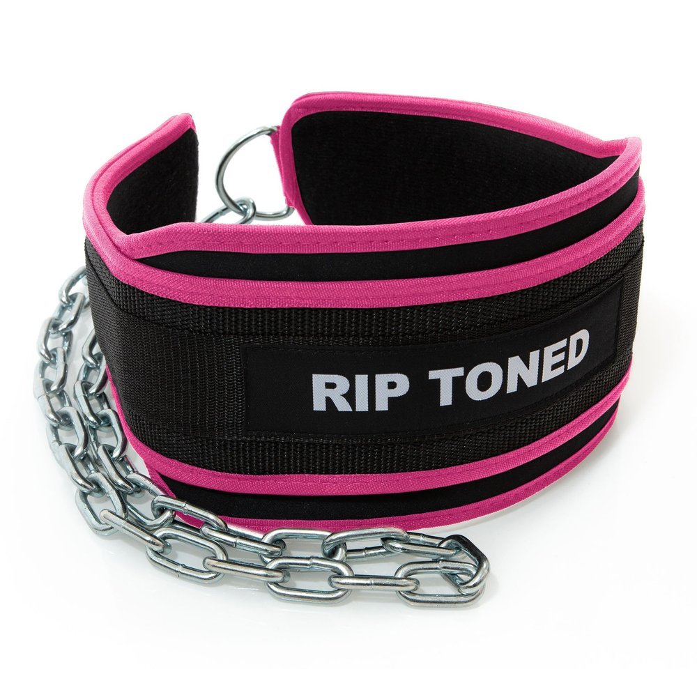 Rip Toned Dip Belt Weight Lifting Belt with 36" Steel Chain for Dips, Chin Ups & Pullups Heavy Duty | Comfortable Fit | Supports Progressive Overload for Strength & Muscle Gains