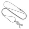 TIANZXS Stainless Steel Awareness Ribbon Urn Pendant Memorial Ashes Cremation Jewelry view 2