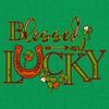 Blessed and Lucky Kids T-Shirt St. Patrick's Day Shamrock Paddy Boys Girls Tee White Small view 3