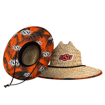 FOCO unisex adult Ncaa College Team Logo Floral Sun Straw Hat, Team Logo, One Size US