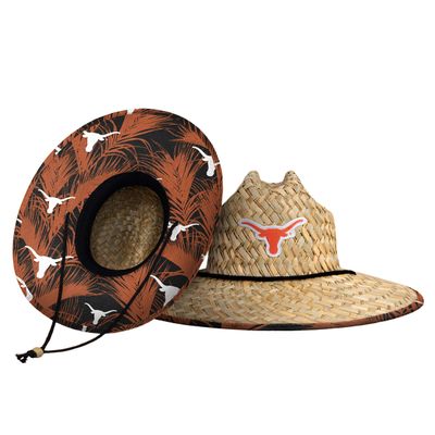 FOCO unisex adult Ncaa College Team Logo Floral Sun Straw Hat, Team Logo, One Size US