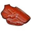 Leather Holster for Taurus 856 Defender 3" Barrel, OWB Thumb Break, Genuine Leather, Right Handed, ShnLeather (Brown) view 4