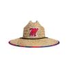 FOCO unisex adult Ncaa College Team Logo Floral Sun Straw Hat, Team Logo, One Size US view 2