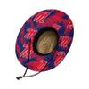 FOCO unisex adult Ncaa College Team Logo Floral Sun Straw Hat, Team Logo, One Size US view 3